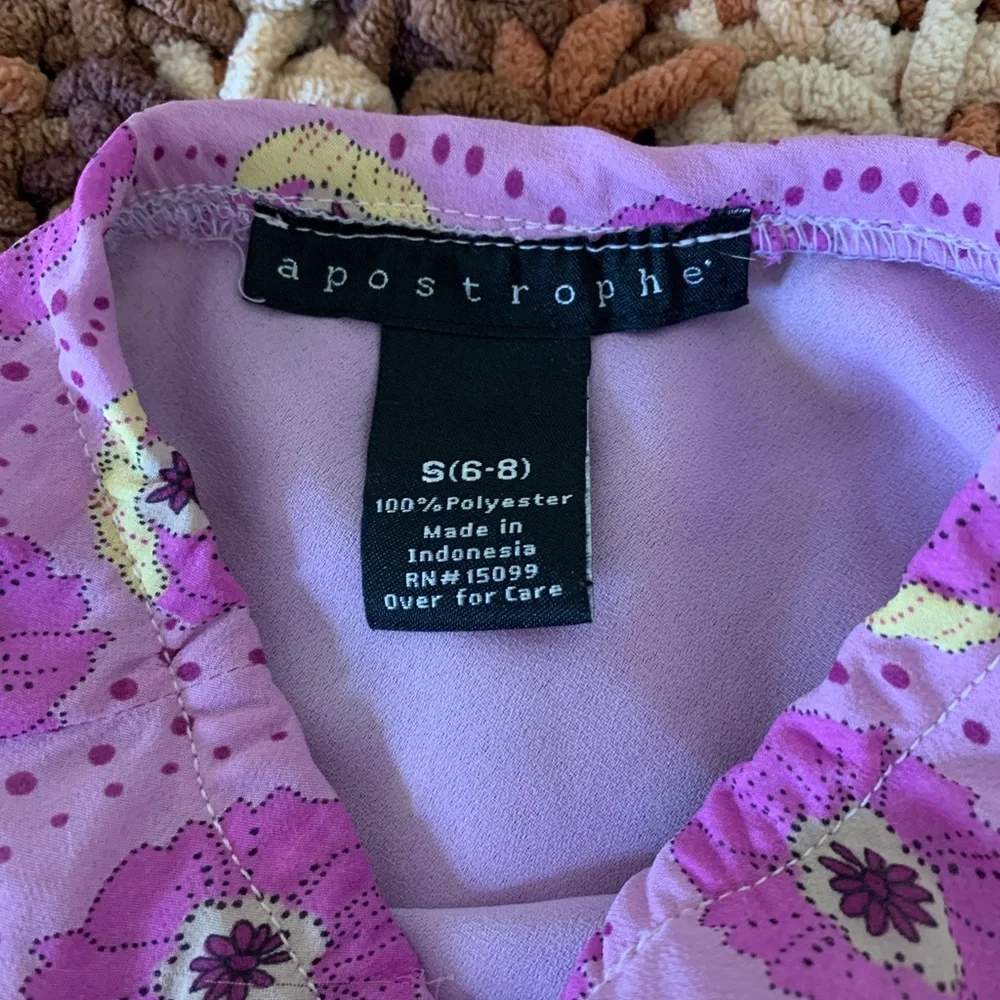 ๐ FREE with Purchase - Y2K Inspired Purple Poppy Skirt w/Ruffles -Size S or 6-8 - Picture 2 of 3